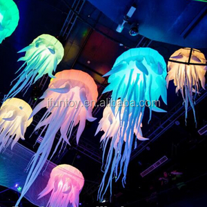 Beautiful party decoration jellyfish night lighting hanging/inflatable jellyfish balloon