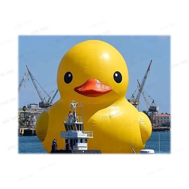 Commercial Floating giant Yellow Inflatable Rubber Duck Gonflable advertising Duck Buoy Toy for pool