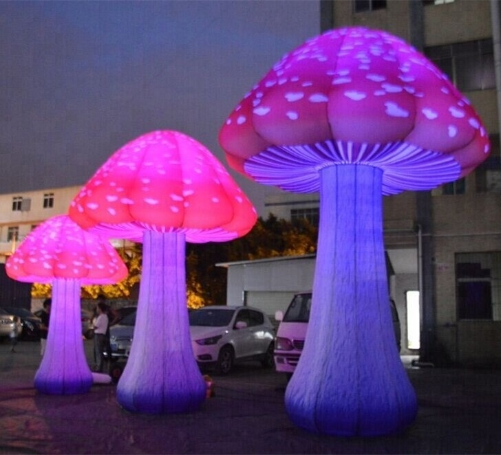 Beauty Inflatable Lighting Mushroom for Party Decoration/Giant Inflatable Mushroom for sale