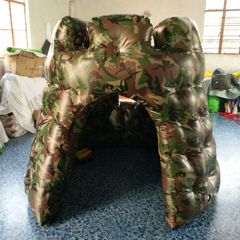 Funny inflatable cs paintball bunkers/ inflatable tactical paintball bunker wall for shooting or archery games