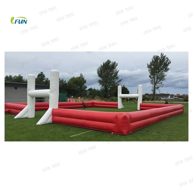 Portable NFL inflatable soccer field / rugby pitch court / football arena for club or party