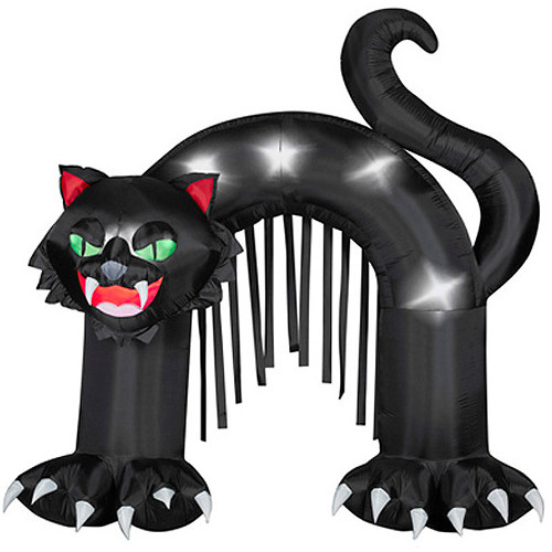 Inflatable Archways Scary Cat Haunted Archway Castle Halloween Airblown Inflatable