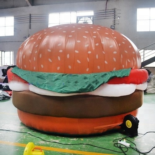 2018 Hot sale giant inflatable hamburger model/inflatable burger/inflatable food for advertising