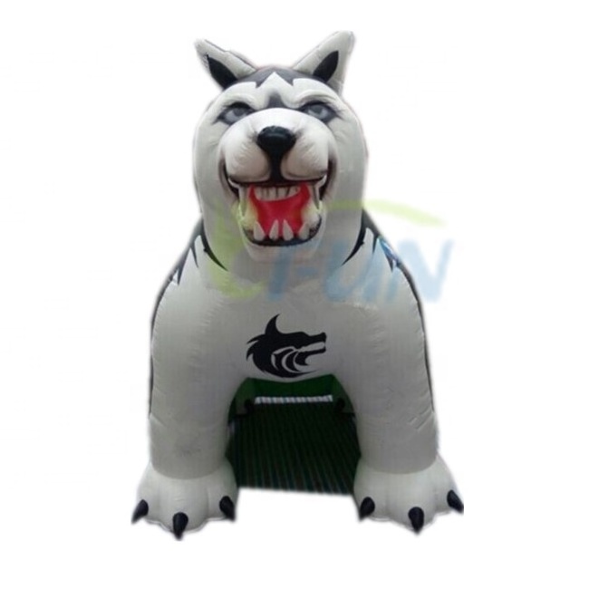 High quality Inflatable Wolf model tunnel /inflatable football sport tunnel entrance tent for outdoor advertising