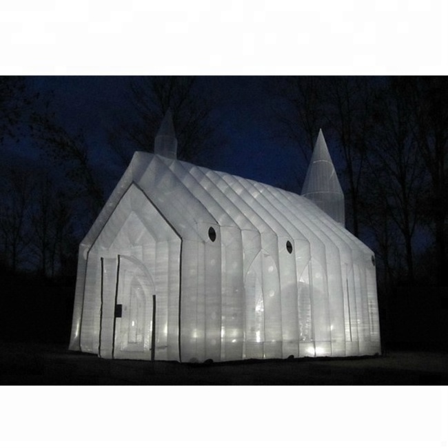 Giant Christian religion Dathedral Tent inflatable Church / Chapel For Event Banquet Wedding