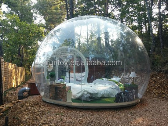 inflatable balloon clear tent / outdoor camping bubble tent