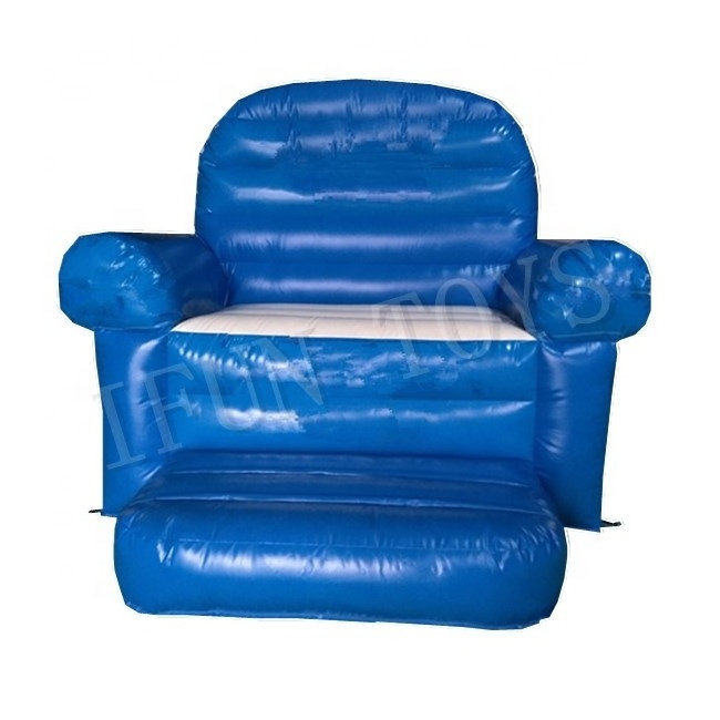 Durable PVC Tarpaulin Inflatable King Throne / Inflatable Sofa Chair / Inflatable Furniture Sofa Set