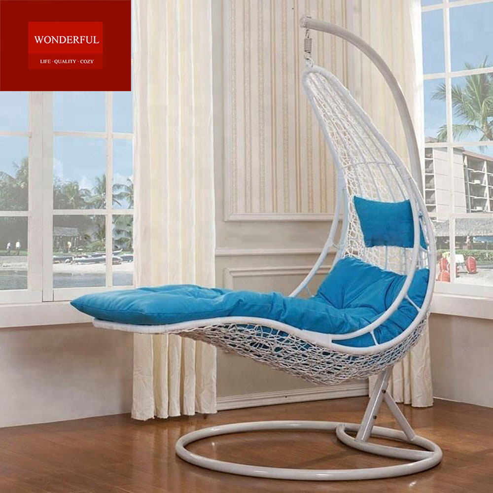 new design double swing chair hanging hammocks wicker chair Outdoor Swing Chair