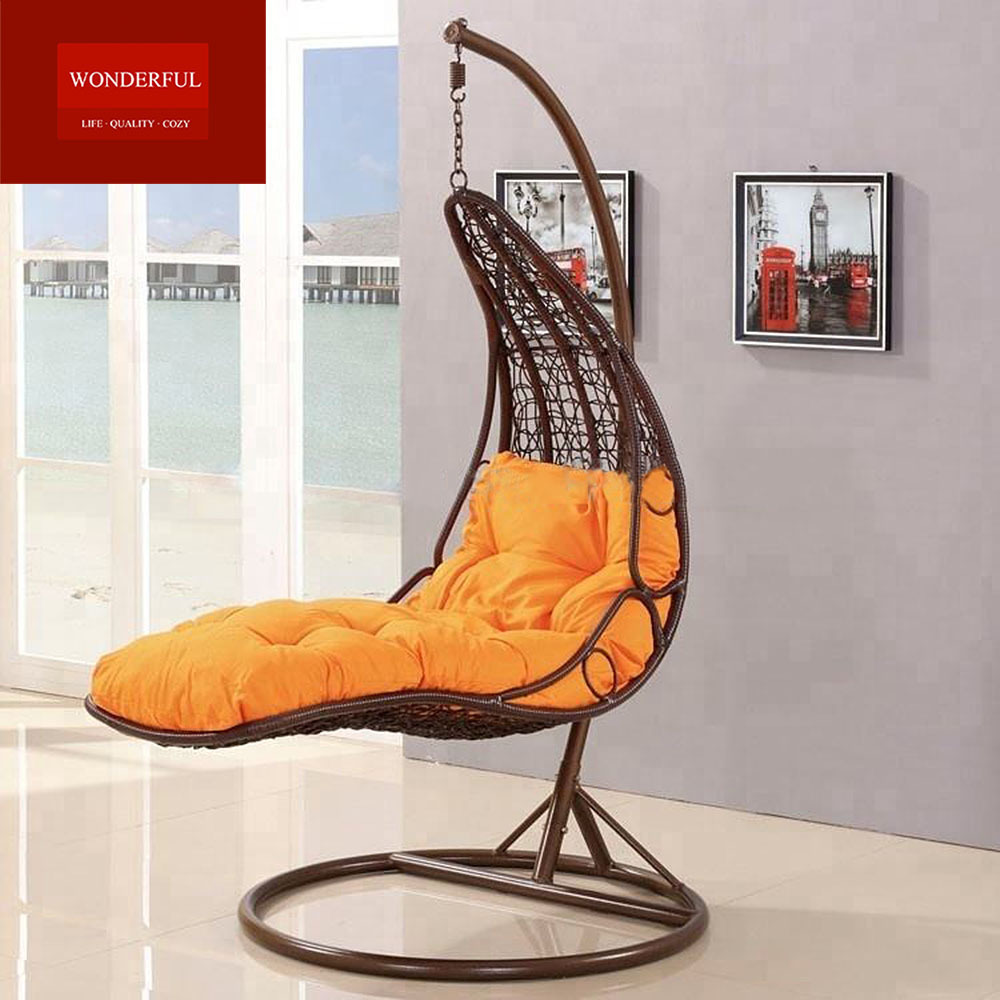 new design double swing chair hanging hammocks wicker chair Outdoor Swing Chair