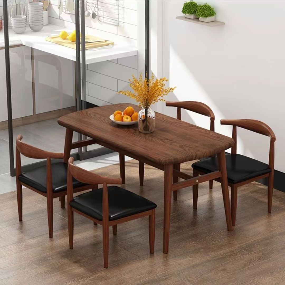 Hot Selling Modern Kitchen Table Dining Room Wooden Dining Table and Chair Set