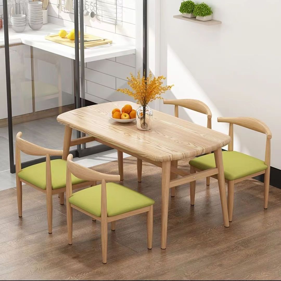 Hot Selling Modern Kitchen Table Dining Room Wooden Dining Table and Chair Set