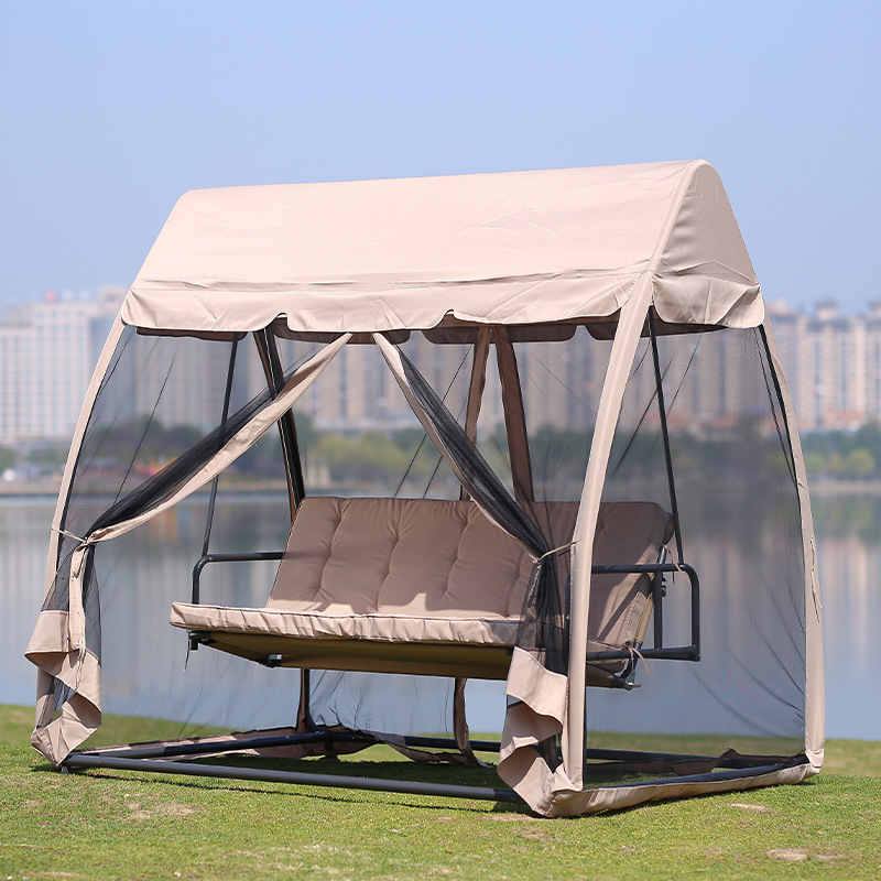 Best selling Hanging Chair Garden balcony Swing Set Outdoor Furniture canopy Patio Swing Chair bed with mosquito netting