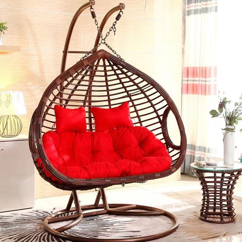 Modern Outdoor Patio Swing Chair two seat patio swing wicker swing chair wholesale Double Pole Hanging Basket