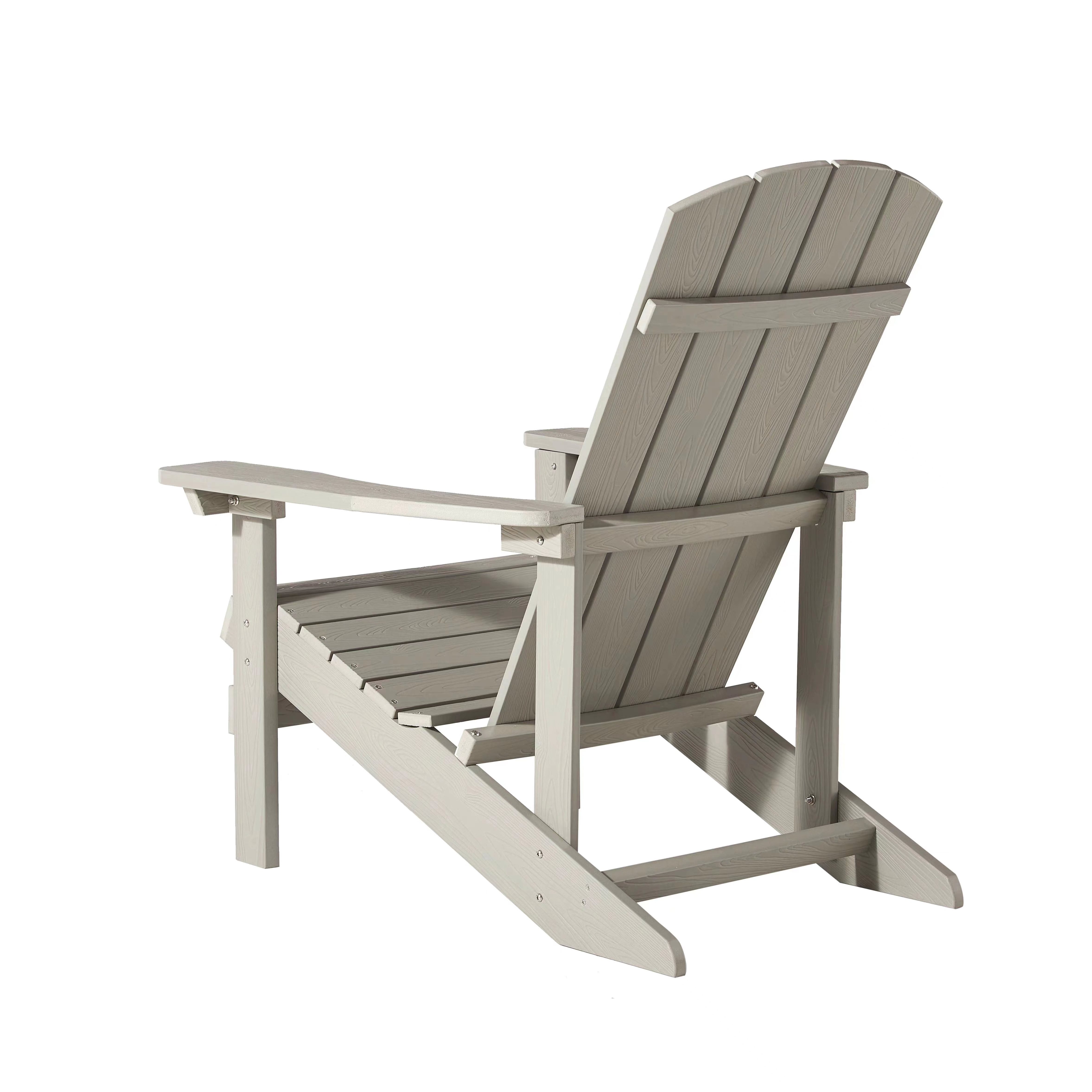 Wooden Outdoor Lounge Composite Plastic Withe Blue Garden Chair Outdoor Adirondack Chair