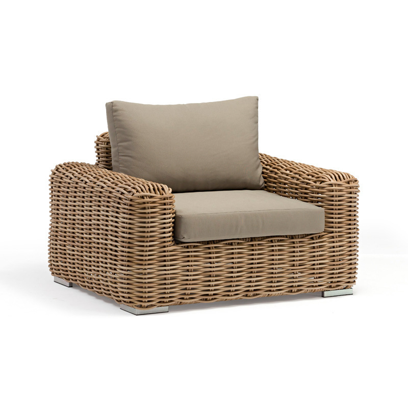 Good quality best sale traditional modern luxury outdoor Furniture Set for hotel villas Garden wicker rattan sofa set