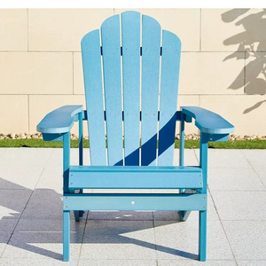 Wooden Outdoor Lounge Composite Plastic Withe Blue Garden Chair Outdoor Adirondack Chair