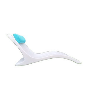 Sunbed Plastic Chaise Lounge Hotel Beach Daybed Pool Chair sun lounger in water Waterproof Chaise Lounge