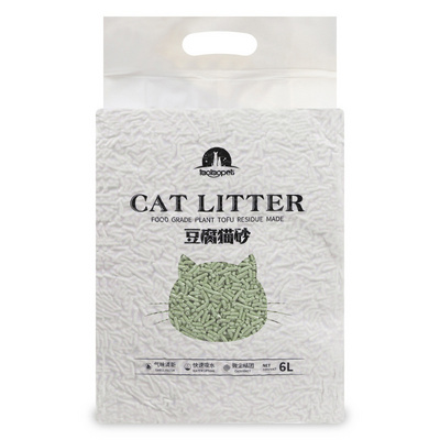 Tofu Cat Litter Flushable Clumping Pellet Pure Natural Pretty Dust-Free Kitty Cats Litter Low Tracking Odor Free Ultra Absorbent