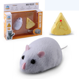 Electric Remote Control Mini Mouse Cat Toy Cheese Infrared Simulated  Kitten Rat Toys for Cats Dogs Chase Exercise Pet Supplies