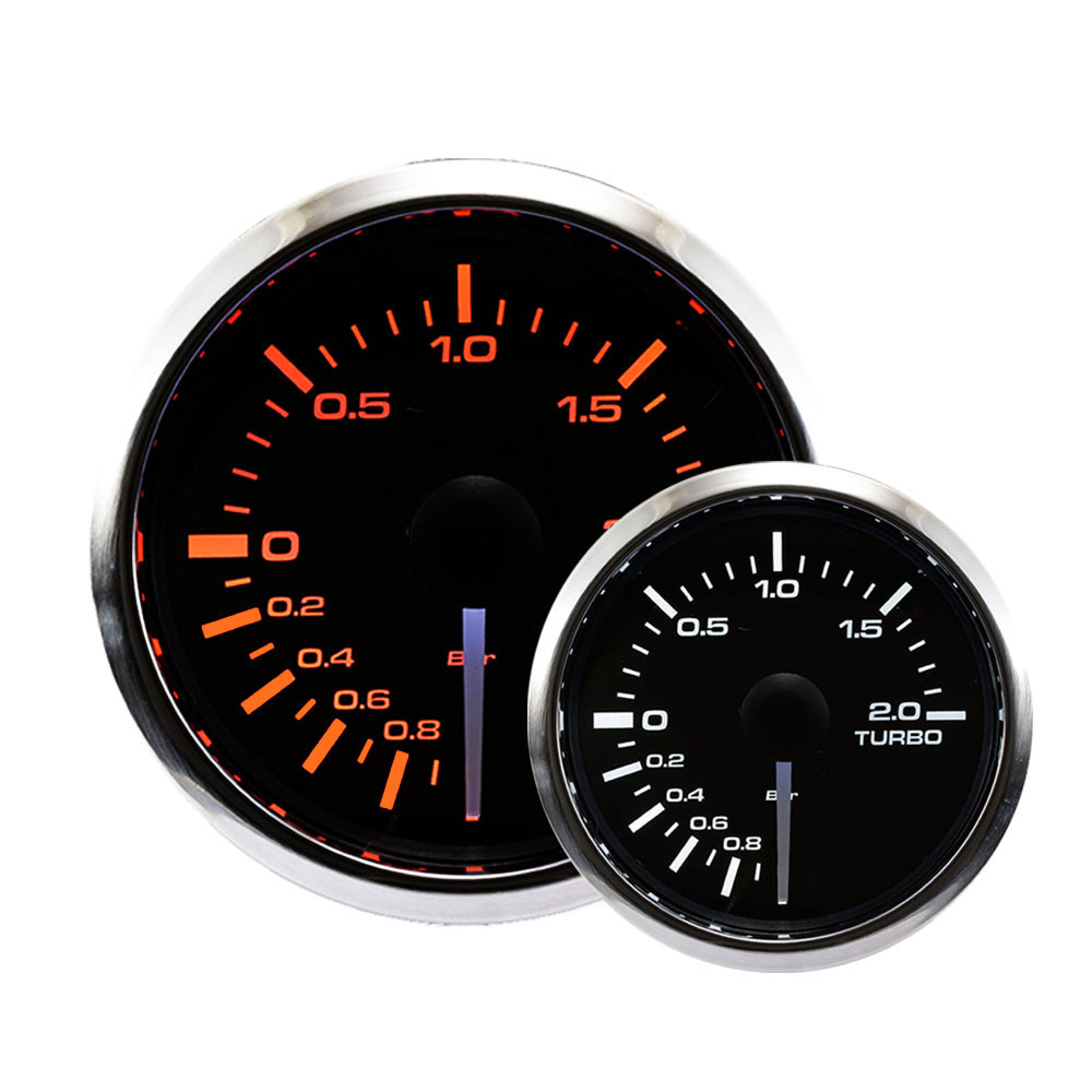 Analog boat turbo Meter Psi Bar boost Gauge