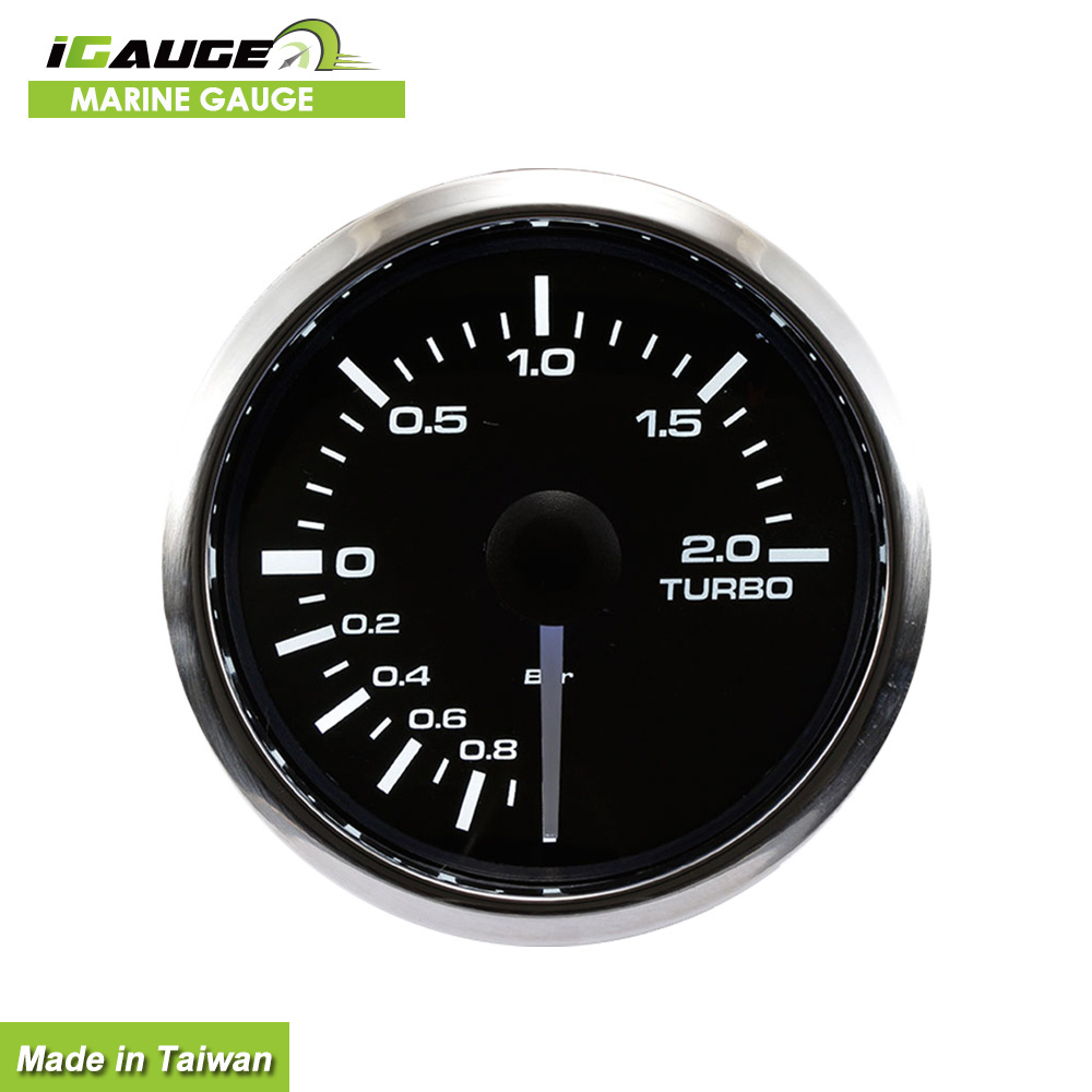 Analog boat turbo Meter Psi Bar boost Gauge