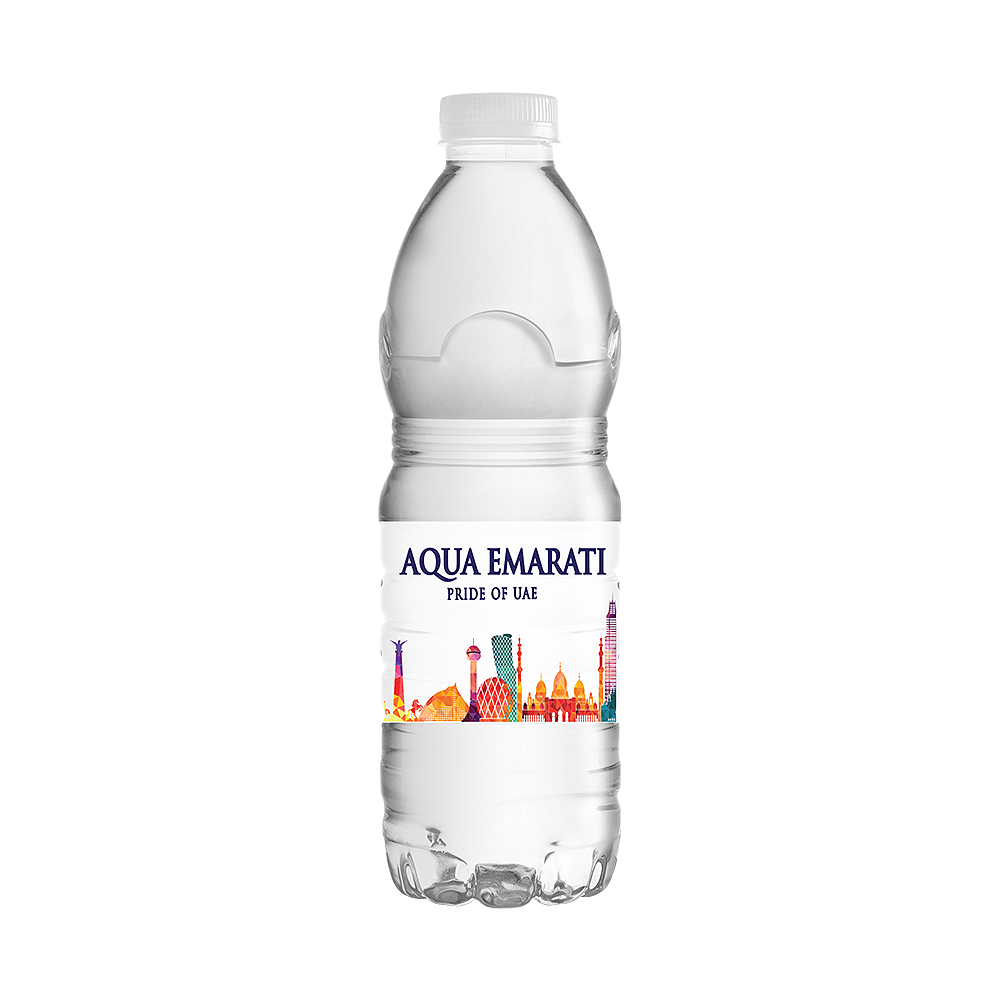 Aqua Emarati Pure Mineral Water Bottled Drinking 500ml Purified Premium Quality Made In UAE