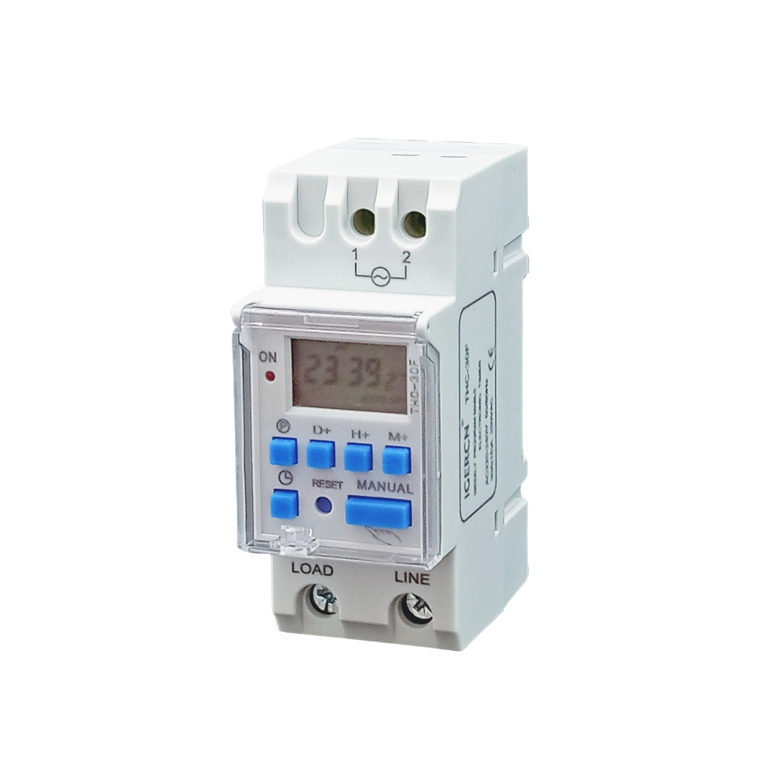 Bi-volt Timer Switch THC-30F  12V DC ring bell control seconds timer switch Daily Programmable   AUTO  din rail mounted