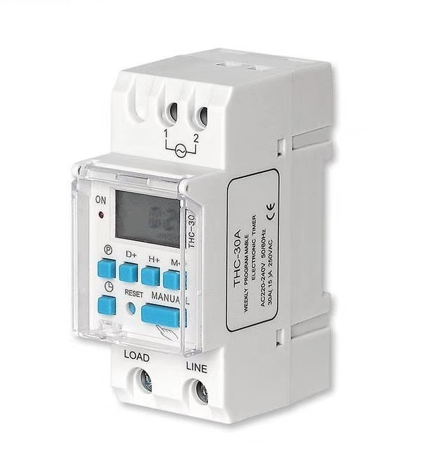 12vdc  programmable  digital timer switch 30amp  THC-30A Timer Relay  Control Auto  Period  weekly Daily  LCD  Control switch