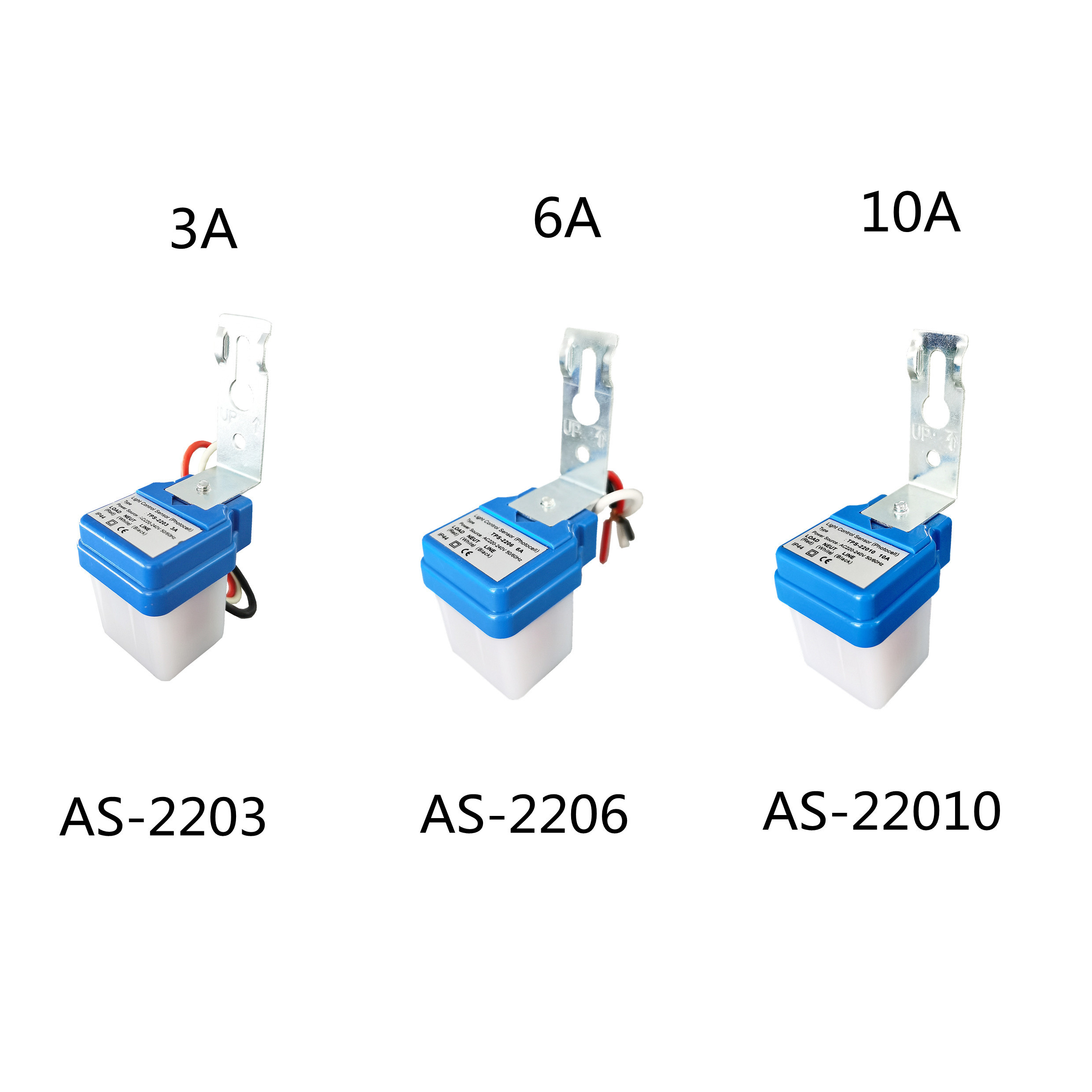 AS-2210  10A 6A    Automatic On Off Photocell Street Lamp Light Switch Controller DC photo electric control switch for  lighting