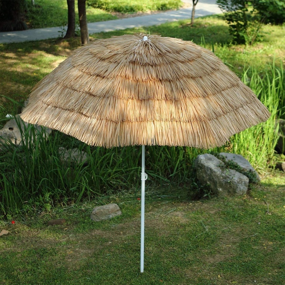 Greenbay Beach Patio Garden Hawaii Paraso Fixed Beach Umbrellas Sun Umbrella Sunshade Folding Tilting Foot Beach Umbrella