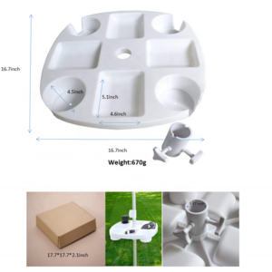 2020 New Inventions PP Plastic Tray , Hot Creative Customized Beach Umbrella Accessories/