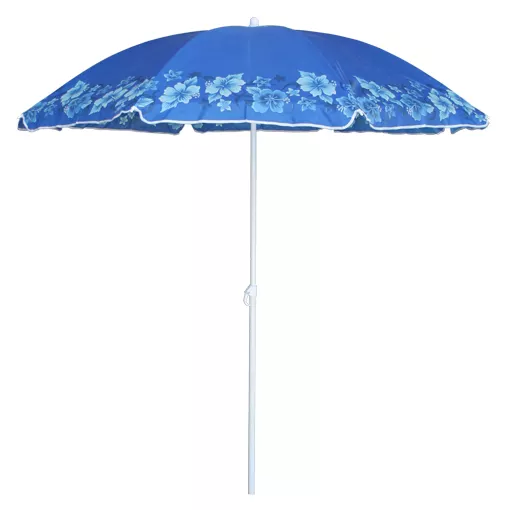 Custom Outdoor Luxury Portable Big UV Protection Windproof 8 Feet Aluminum Pole Sun Beach Umbrella With Sand Anchor