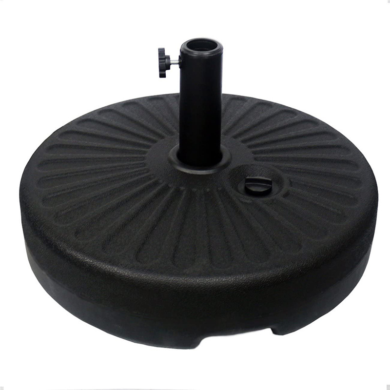 Patio Umbrella Base, 48.5lbs Capacity Fillable Market Patio Outdoor Heavy Duty Umbrella Stand