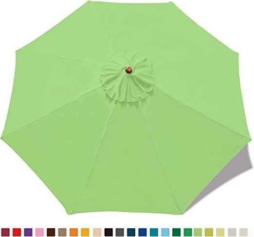 Patio Umbrella 9 ft Replacement Canopy for 8 Ribs-Soft Green Luxury