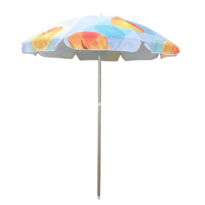 Custom Design Foldable Outdoor Uv Protection Aluminum Pole Sun Beach Umbrella