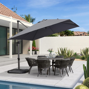 High Quality New Design Fashion Custom Rectangular Roman Patio Umbrella Outdoor Waterproof Garden Cantilever Umbrella