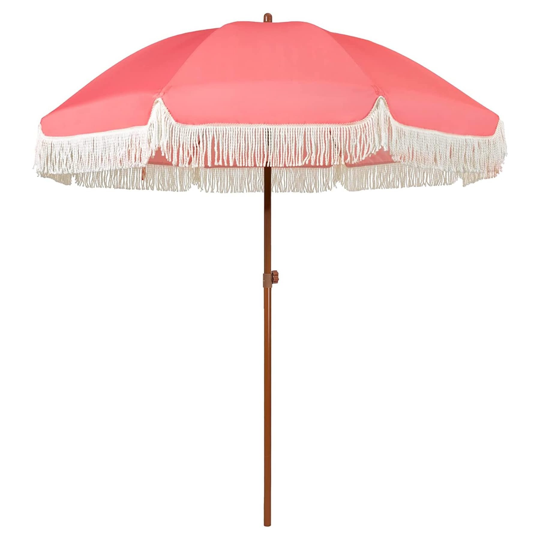 Hot Sale Customized Logo Vintage Luxury Boho Parasol Heavy Duty Outdoor Bali Tassel Beach Umbrella