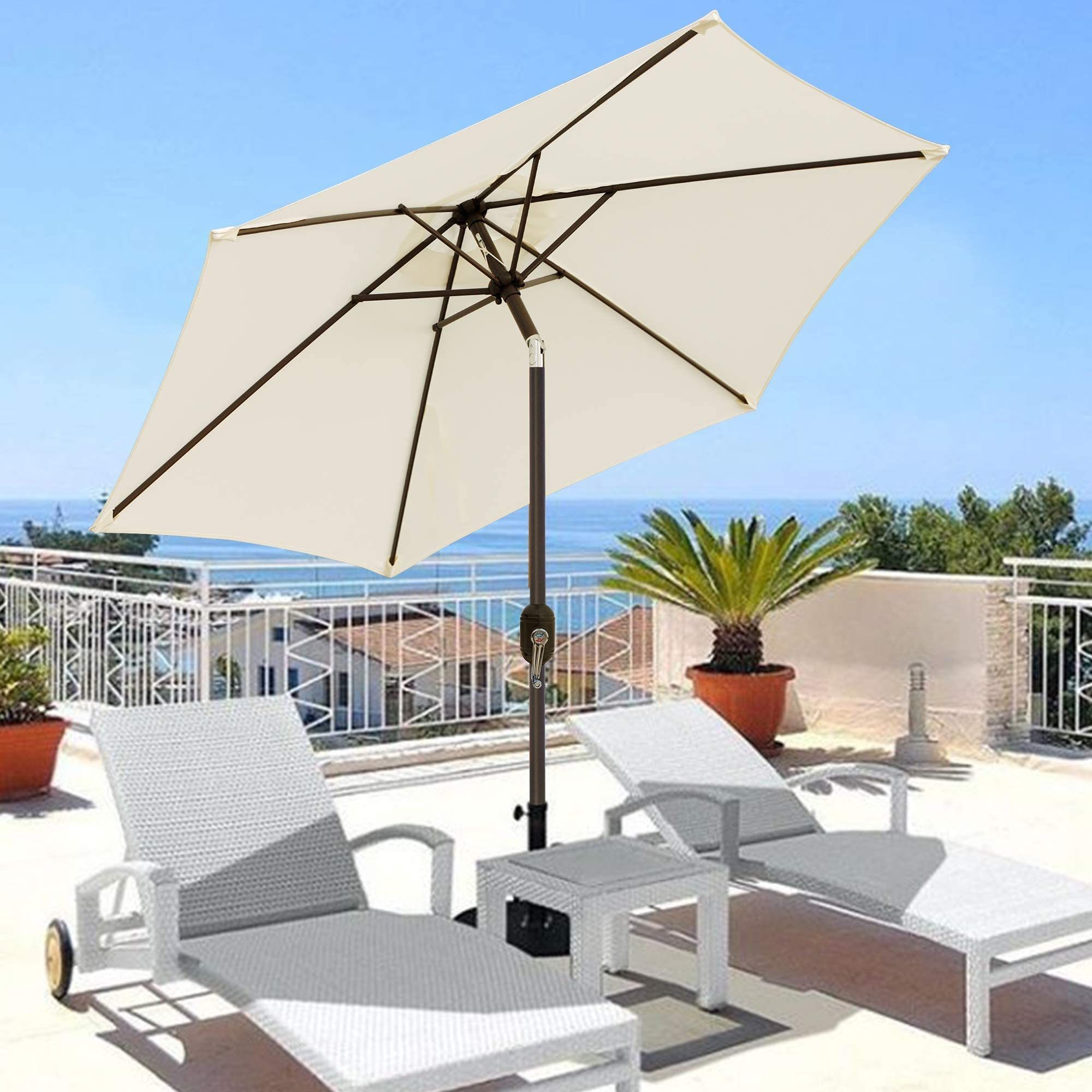 Wholesale High Quality Heavy Duty Large Garden Furniture Umbrellas Outdoor White Patio Umbrellas