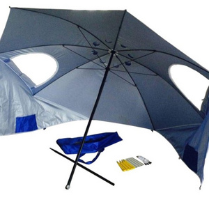 portable double layer 3 or 4 person umbrella custom automatic beach umbrella tent