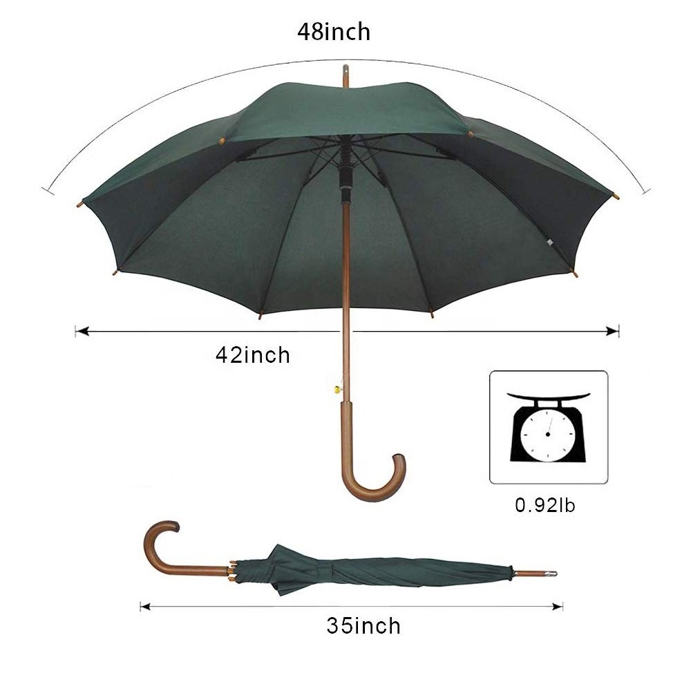 high quality large raines wooden handle umbrellas