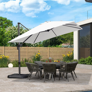 High Quality Wholesale White Garden Umbrella Outdoor Luxury Cantilever Patio Umbrella