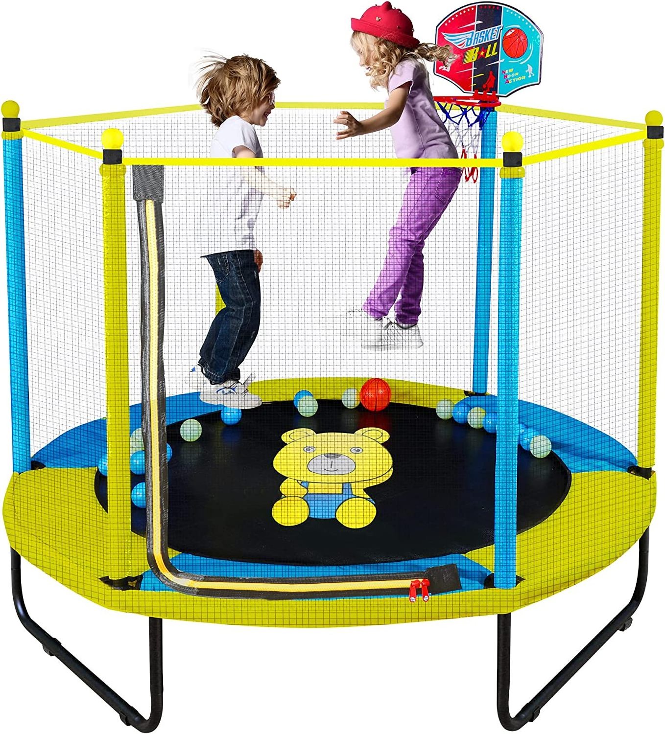 2023 Manufacturer 5ft 6ft 8ft 10ft Round Trampoline Outdoor Baby Kid Jumping Trampolines With Enclosures