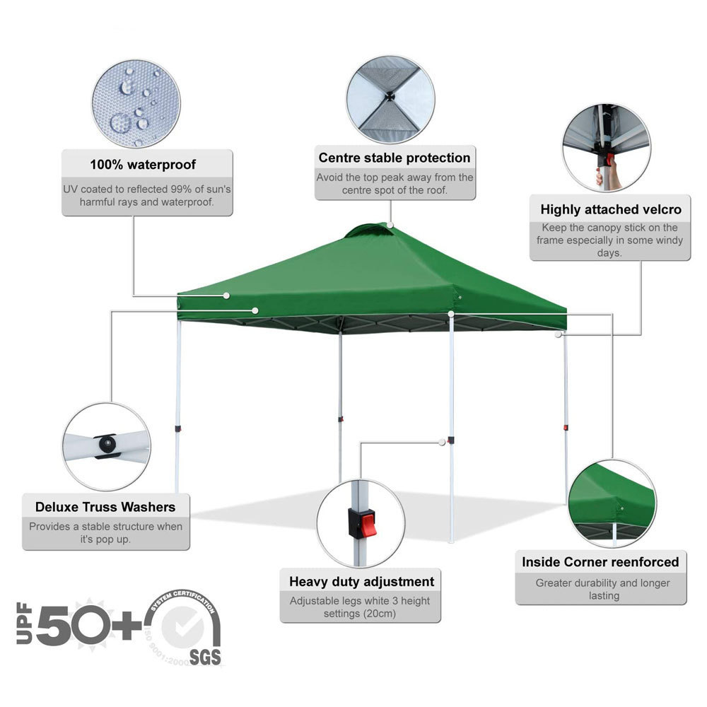 Custom 4x4 6x4 9x9 8x8, 10'x10' 10x15ft 12'x12' 3x3 Waterproof Outdoor Replacement Manual Stretch Canopy Tent Gazebos/