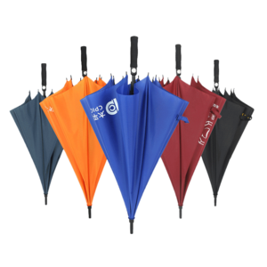 Custom Color Promotional Windproof Auto Opening 27 Inch Golf Umbrellas With Logo Prints