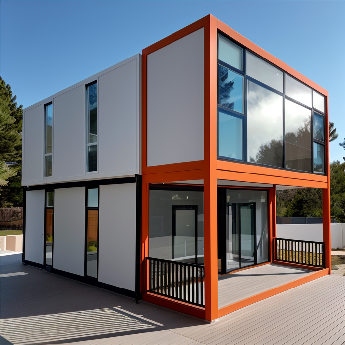 Modular Mobile Prefabricated Steel Frame 20Ft 40Ft Flat Pack House Prefabricated Homes