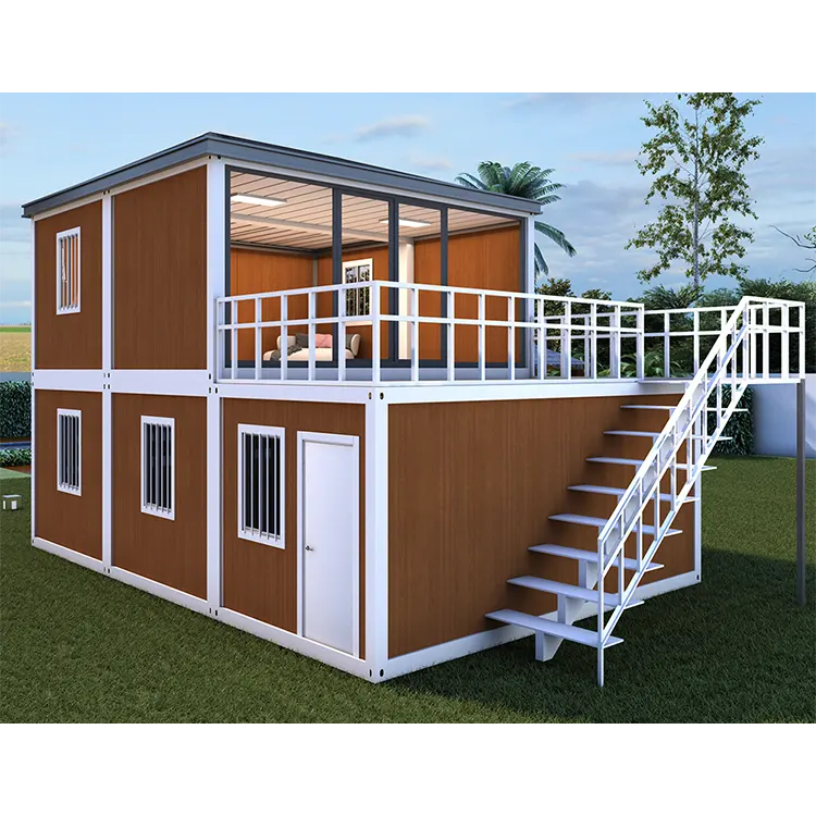 Fast Delivery Size 3X8M Steel Flat Pack Prefab Apartment Building