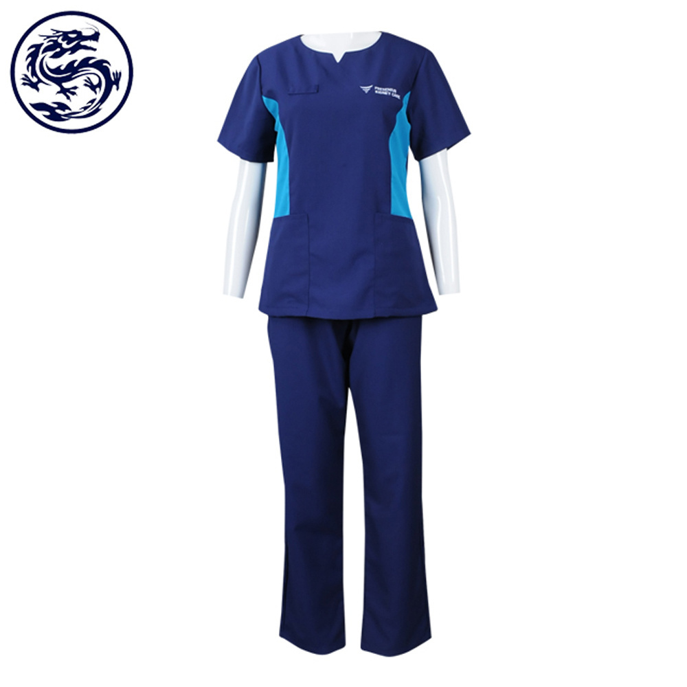 Hot Sale Hospital Uniforms Tops+Pants Suits Pet Clinic Nursing Scrubs Women Uniform Short Sleeved Scrubs Uniforms Sets Wholesale