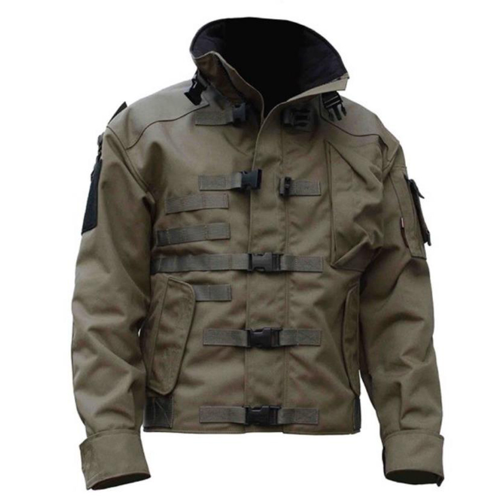 Winter Fashion Custom Streetwear Clothing Techno Wear Outer Twill Jacket Men