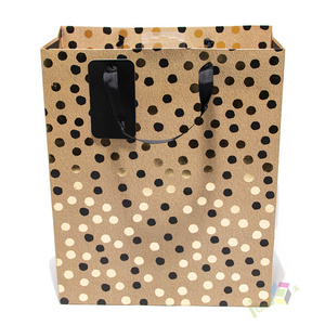 Customized Luxury Shopping Bags With Logos Reusable Printing Gift Paper Bag Polka Dot Cosmetic Bag