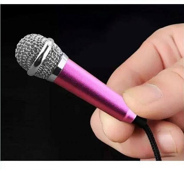 3.5mm Universal Wire Connect Karaoke Mini Microphone for Cell Phone PC